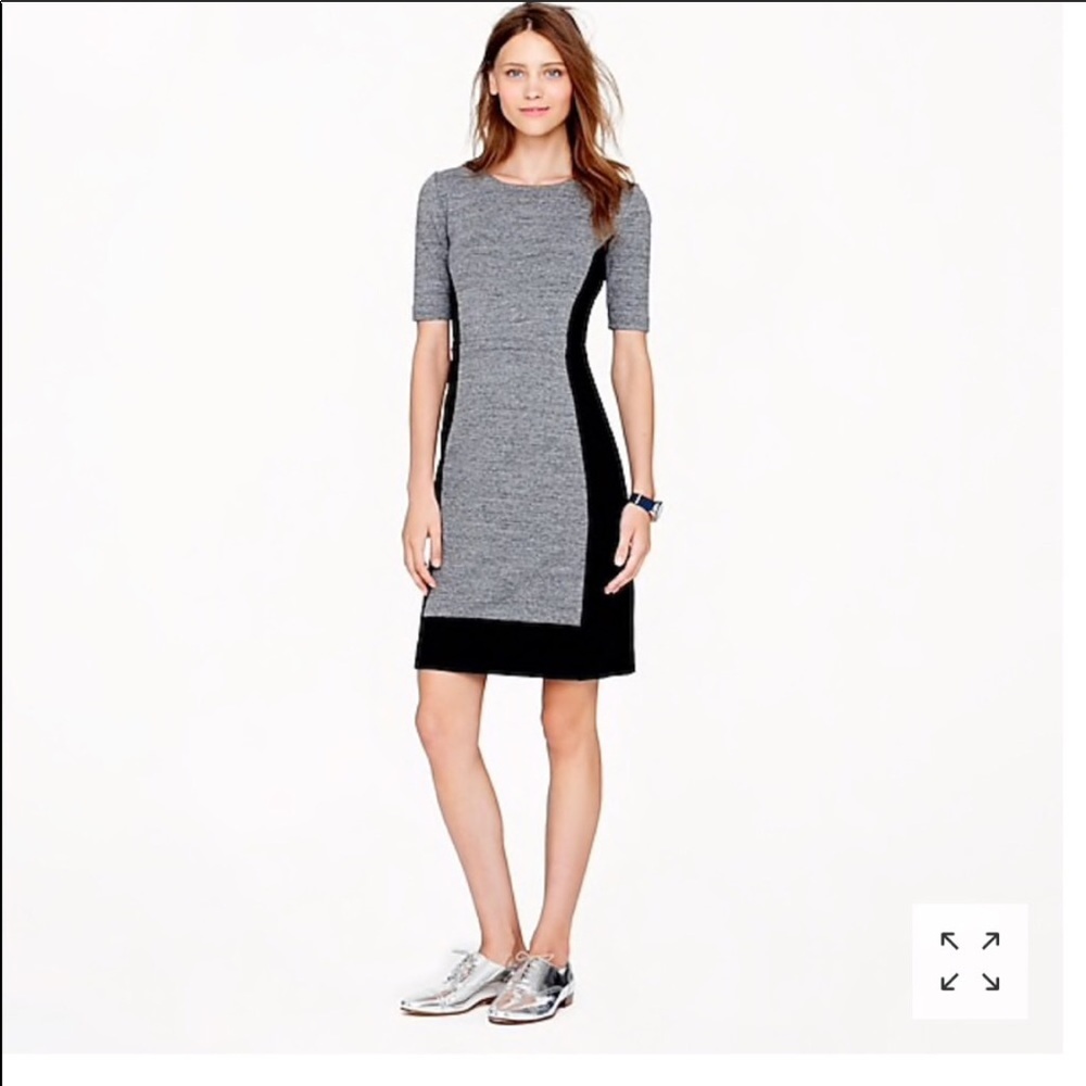 J.Crew Panel Stretch Dress in Colorblock - Size 2